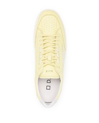 D.A.T.E Branded Heel Counter Leather Sneakers