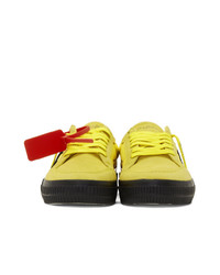 Off-White Yellow Low Vulcanized Sneakers