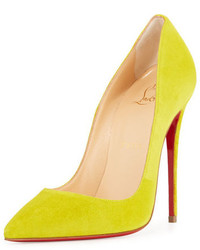 Christian Louboutin So Kate Suede 120mm Red Sole Pump