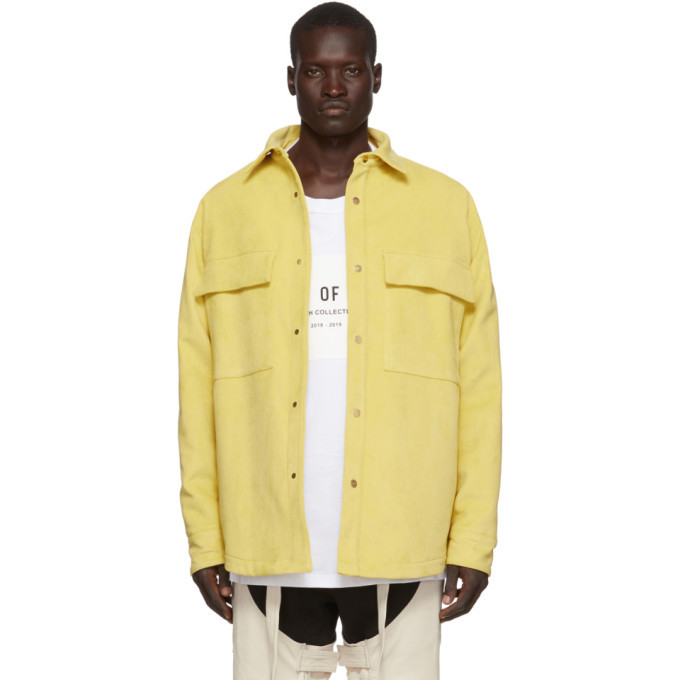 Fear Of God Yellow Ultrasuede Shirt, $997 | SSENSE | Lookastic