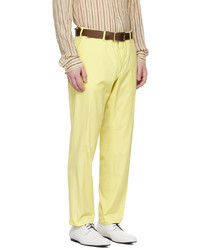 Dries Van Noten Yellow Two Button Suit