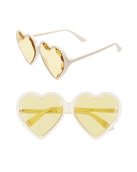 Gucci 60mm Heart Sunglasses