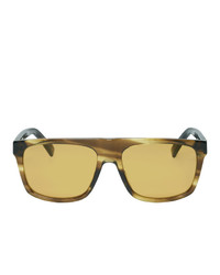 Gucci And Brown Oversized Wearable Sunglasses