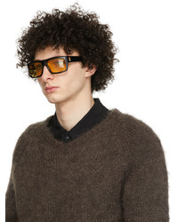 Dunhill Black Rectangular Sunglasses