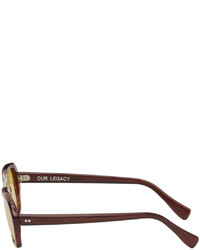 Our Legacy Brown Earth Sunglasses