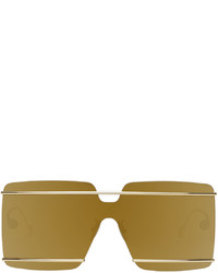 Loewe Brown Gold Mirror Sunglasses