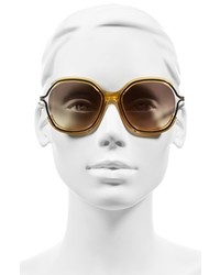 Chloé Chloe Jayme 54mm Square Sunglasses Dark Grey