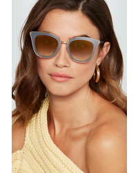 Jimmy Choo Crystal Embellished Cat Eye Acetate Sunglasses