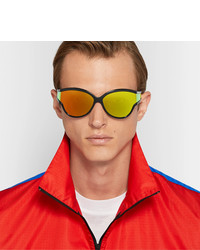 Balenciaga D Frame Acetate Mirrored Sunglasses