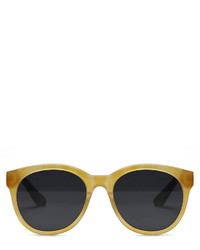 Elizabeth and James Foster Round Acetate Sunglasses Yellow