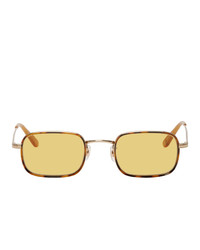 Garrett Leight Gold And Steiner Sunglasses