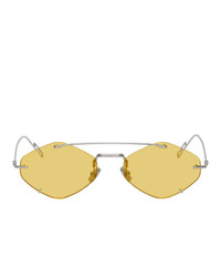 Dior Homme Gold Diorinclusion Oval Sunglasses