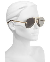 Karen Walker Love Hangover 60mm Aviator Sunglasses Silver Clear