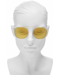 Illesteva Mykonos Ii Brow Bar Aviator Sunglasses 53mm