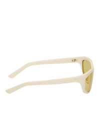 Acne Studios Off White And Yellow Lou Sunglasses