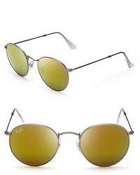 Ray-Ban Polarized Round Mirror Sunglasses