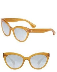 Oliver Peoples Roella 55mm Mirrored Cat Eye Sunglasses