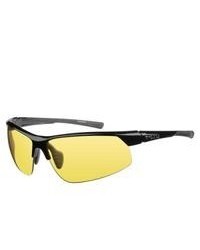 Ryders Saber Gloss Black Yellow Lens Sunglasses