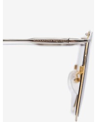Alexander McQueen Sculpted Metal Bar Frame