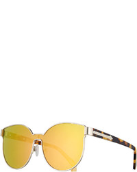 Karen Walker Star Sailor Mirrored Sunglasses Yellowcrazy Tortoise