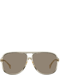 Gucci Transparent Aviator Sunglasses