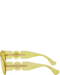 Versace Yellow Medusa Biggie Sunglasses