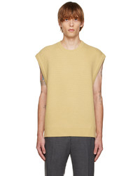 Solid Homme Yellow Minimal Vest