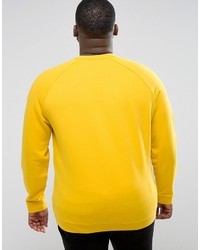 Asos Plus Sweatshirt In Yellow
