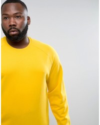 Asos Plus Sweatshirt In Yellow