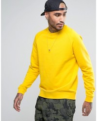 Asos Sweatshirt In Yellow