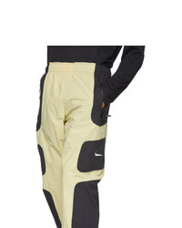 Nike Beige And Black Nsw Re Issue Track Pants