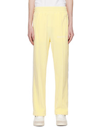 Palm Angels Yellow Pinched Track Pants