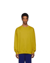 Acne Studios Acne S Yellow Oversized Forba Face Sweatshirt
