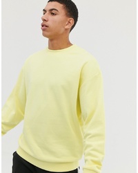 ASOS DESIGN Oversized Sweatshirt In Yellow