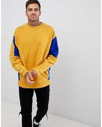 ASOS DESIGN Oversized Sweatshirt With Colour Blocking