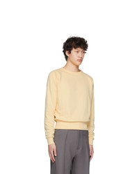 Random Identities Yellow Cropped Sweatshirt