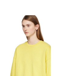 Acne Studios Yellow Fiene Reverse Label Sweatshirt