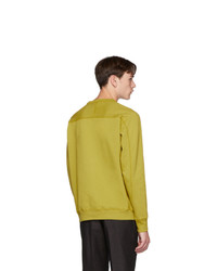 Ps By Paul Smith Yellow Gart Dye Logo Regular Fit Sweatshirt