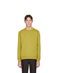 Ps By Paul Smith Yellow Gart Dye Logo Regular Fit Sweatshirt