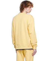 John Elliott Yellow Oversize Crewneck Sweatshirt
