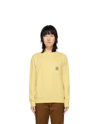 Carhartt Work In Progress Yellow Pocket Sweatshirt
