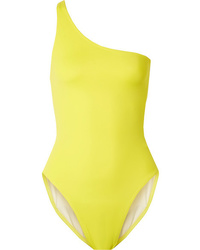 Norma Kamali Mio One Shoulder Neon Swimsuit
