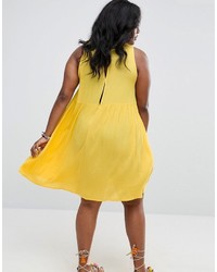 Asos Curve Curve Swing Sundress With Neck Tie Open Back