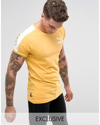 Puma Muscle Fit T Shirt In Yellow To Asos