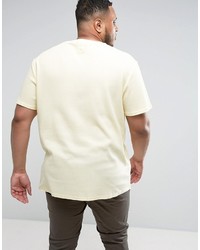 Puma Plus Waffle Oversized T Shirt In Yellow To Asos