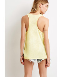 Forever 21 Lace Paneled Racerback Tank