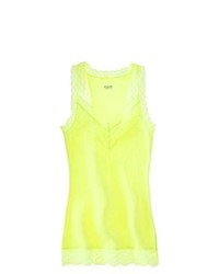 Mossimo Supply Co. Juniors Lace Tank Yellow Boom S
