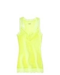 Mossimo Supply Co. Juniors Lace Tank Yellow Boom Xs