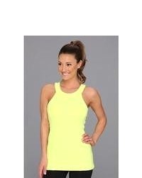 MSP by Miraclesuit Essentials Tummy Control Hi Neck Tank Sleeveless Yellow Limeade