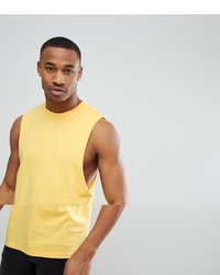ASOS DESIGN Vest With Dropped Armhole In Yellow